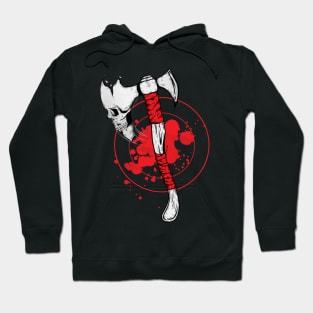 Skull Throwing Axe Hoodie